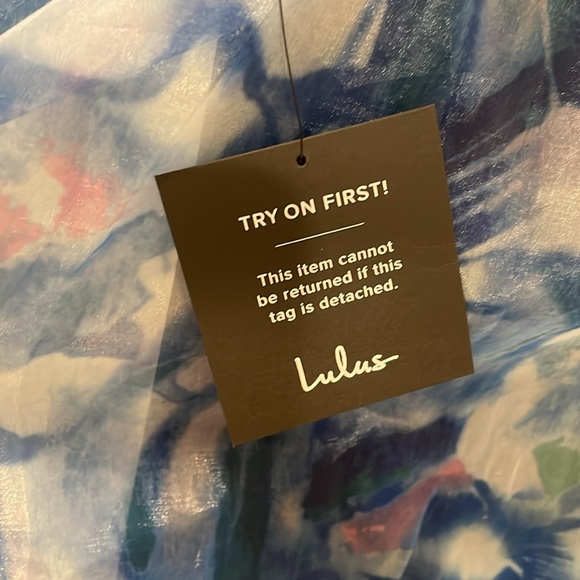 Lulu’s Bloom Wildly Navy Formal Maxi Dress NWT - Picture 5 of 7